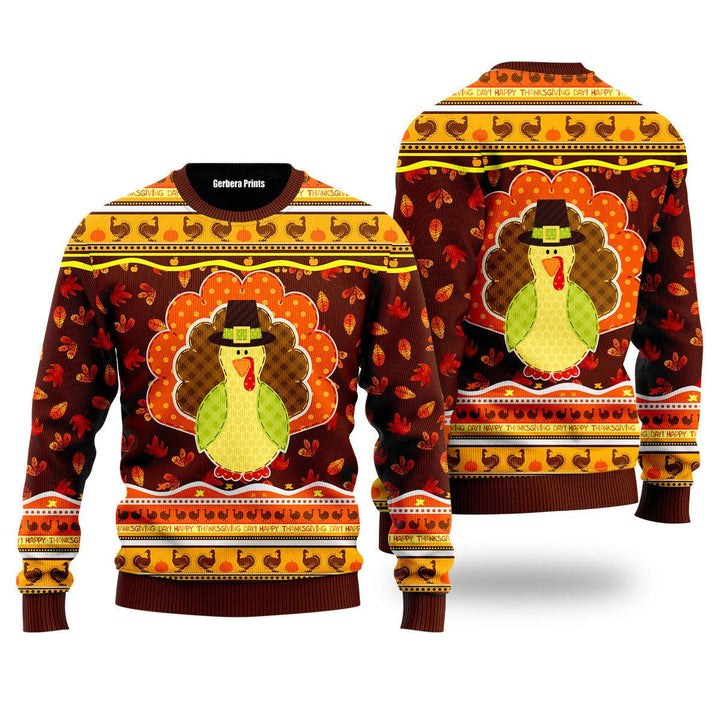 Chicken Happy Thanksgiving Ugly Christmas Sweater