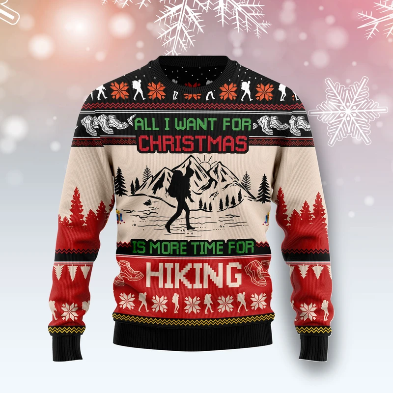 Hiking Christmas Ugly Christmas Sweater