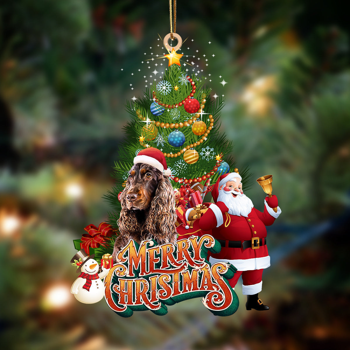 Godmerch- Ornament- Irish Setter-Christmas Tree&Dog Hanging Ornament, Happy Christmas Ornament, Car Ornament