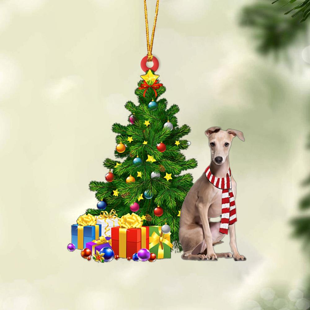 Godmerch- Ornament- Italian Greyhound-Christmas Star Hanging Ornament, Happy Christmas Ornament, Car Ornament