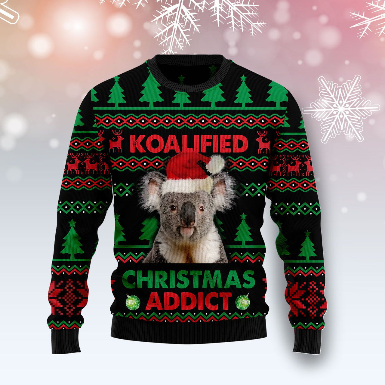 Koala Koalified Addict Ugly Christmas Sweater