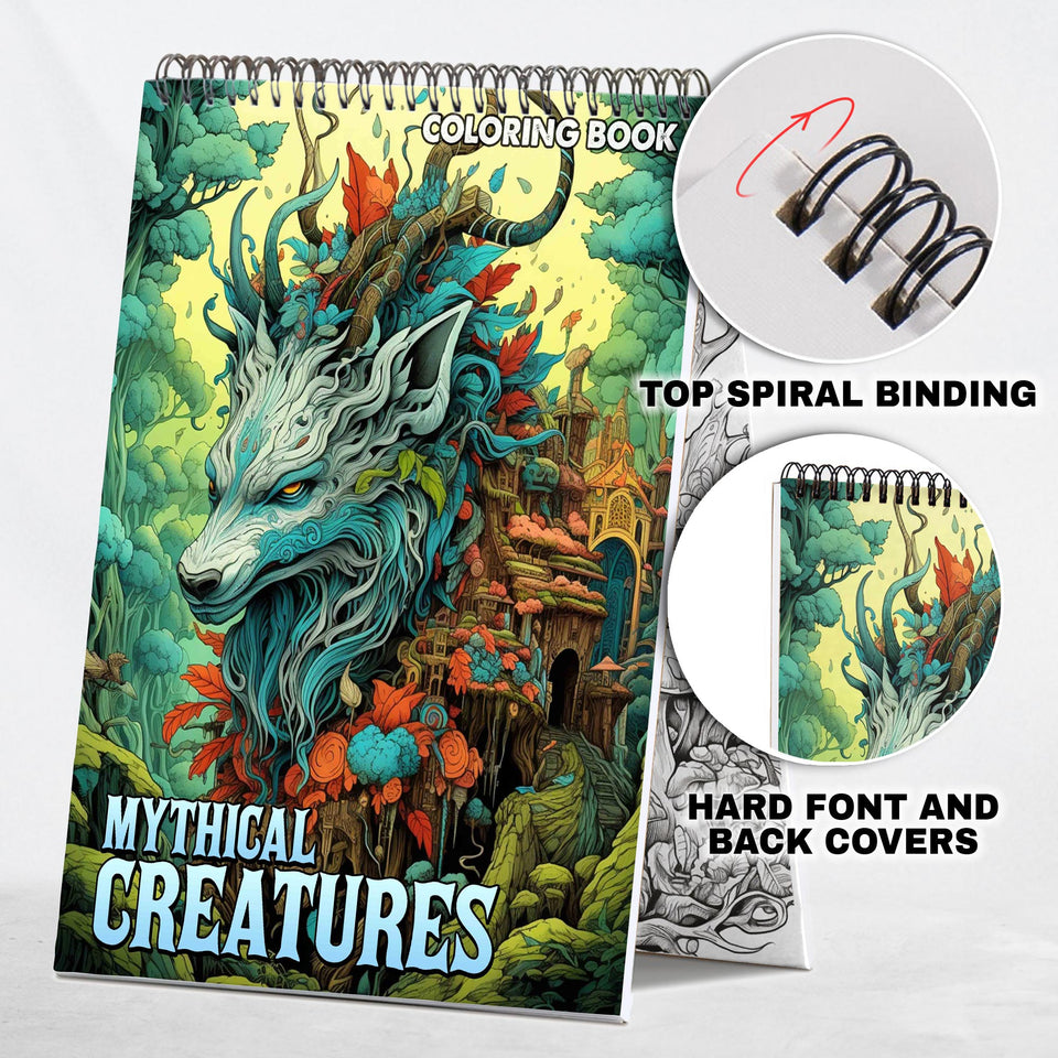 Mythical Creatures Coloring Book: Unleash Your Creativity with 30 Coloring Pages, Bringing Mythical Creatures to Life with Vibrant Colors