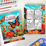 The Butterfly Garden Coloring Book: Beautiful Butterfly in The Garden Coloring Pages for Adults for Stress Relief and Relaxation
