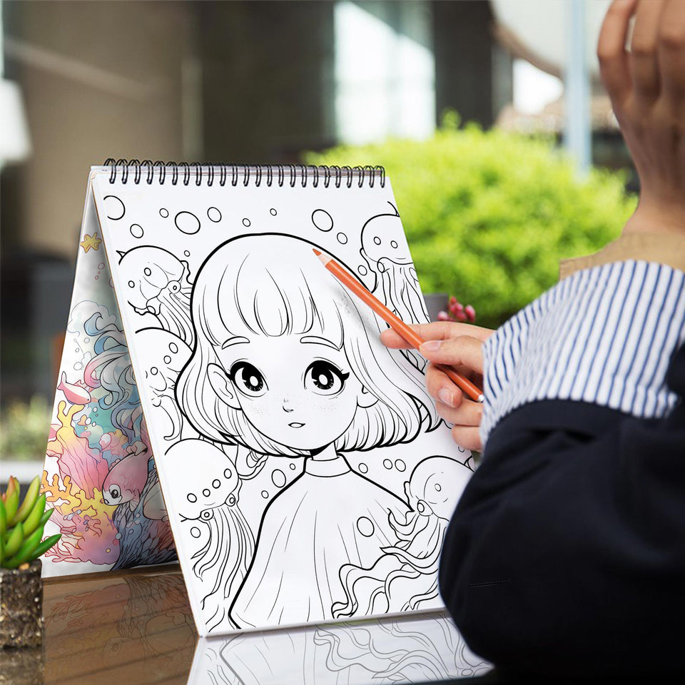 Pop Manga Sea Creatures Coloring Book: Unleash Your Artistic Talents in the Oceanic Journey with 30 Charming Pop Manga Sea Creatures Coloring Pages for Coloring Enthusiasts to Embrace the Unique Style and Grace of A