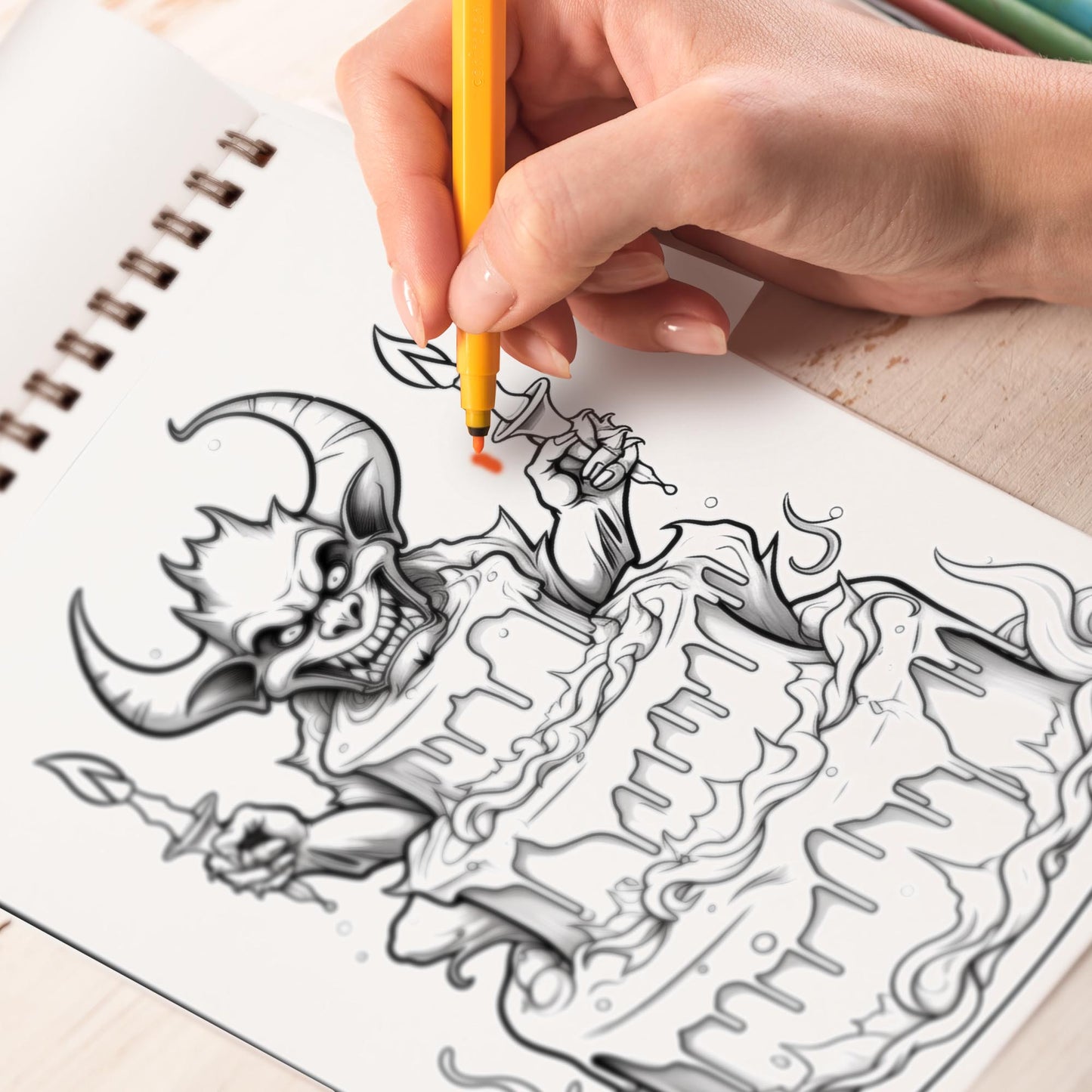Halloween Food Spiral-Bound Coloring Book: 30 Captivating Coloring Pages for Halloween and Art Enthusiasts to Create Strikingly Creepy Artwork
