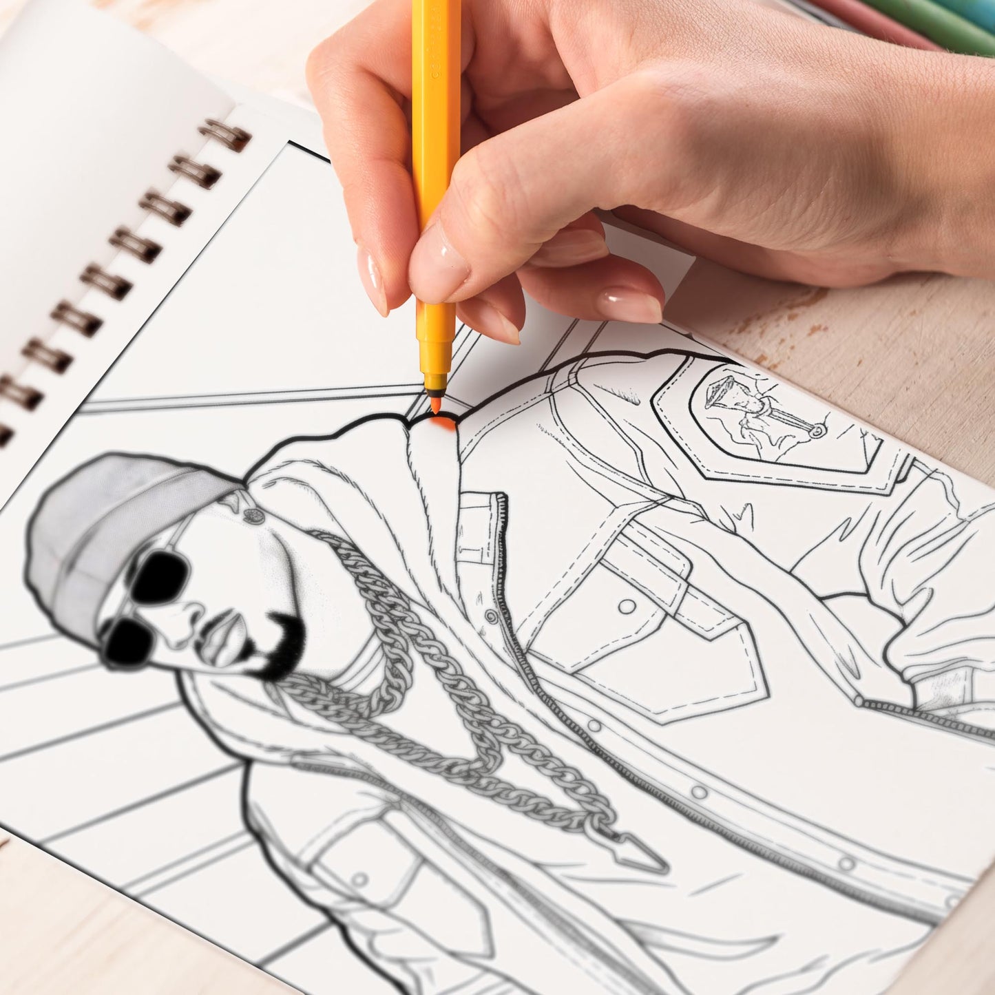 Classy Black Men Spiral Bound Coloring Book: 30 Captivating Coloring Pages of Classy Black Men for a Stylish and Artistic Journey