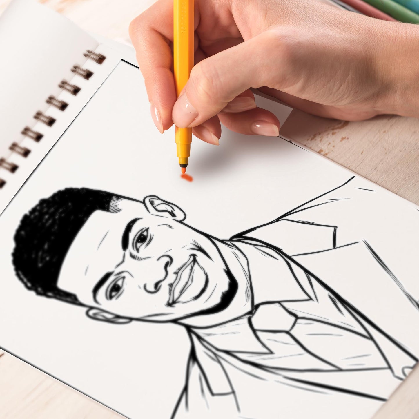 Classy African Men Spiral Bound Coloring Book: 30 Captivating Coloring Pages of Classy African Men for a Stylish and Artistic Journey