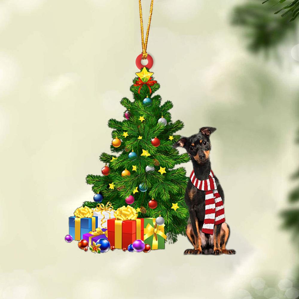 Godmerch- Ornament- Min Pin-Christmas Star Hanging Ornament, Happy Christmas Ornament, Car Ornament