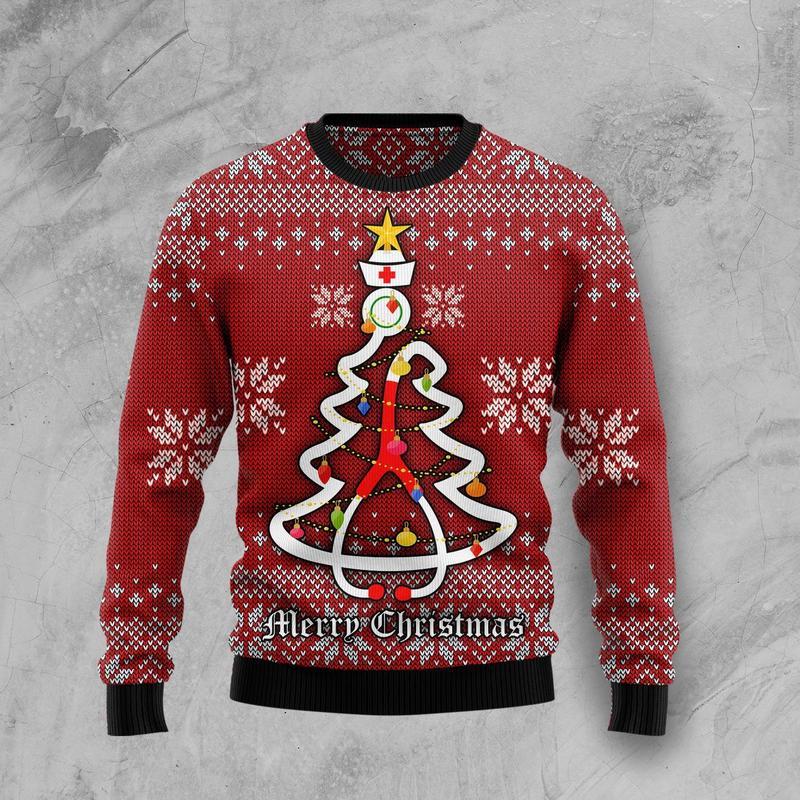 Nurse Merry Christmas Ugly Christmas Sweater