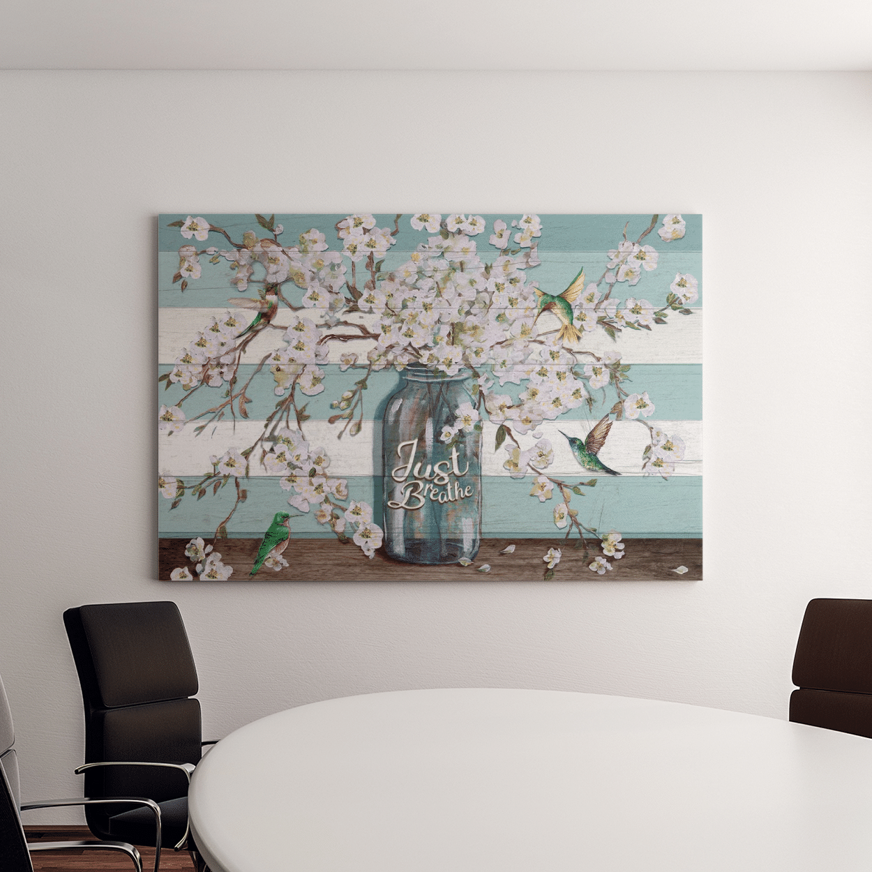 Hummingbird I choose Joy Canvas And Poster, Wall Decor Visual Art