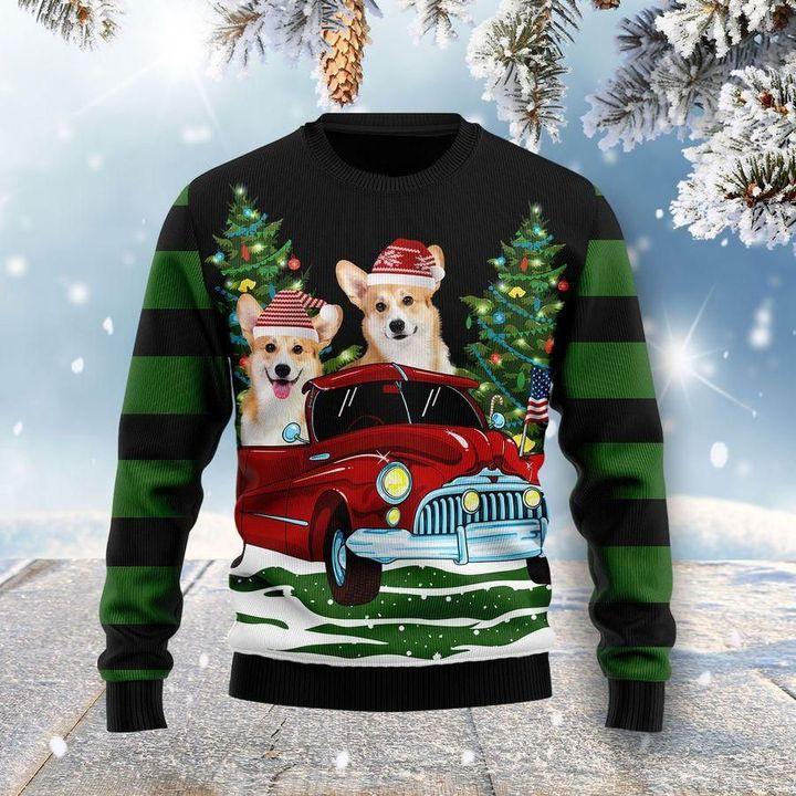 Pembroke Welsh Corgi Dog Xmas Ugly Christmas Sweater