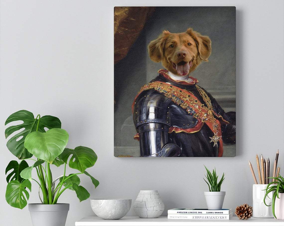 Personalized Pet Portrait Canvas, Funny Dog Canvas And Poster, Wall Decor Visual Art