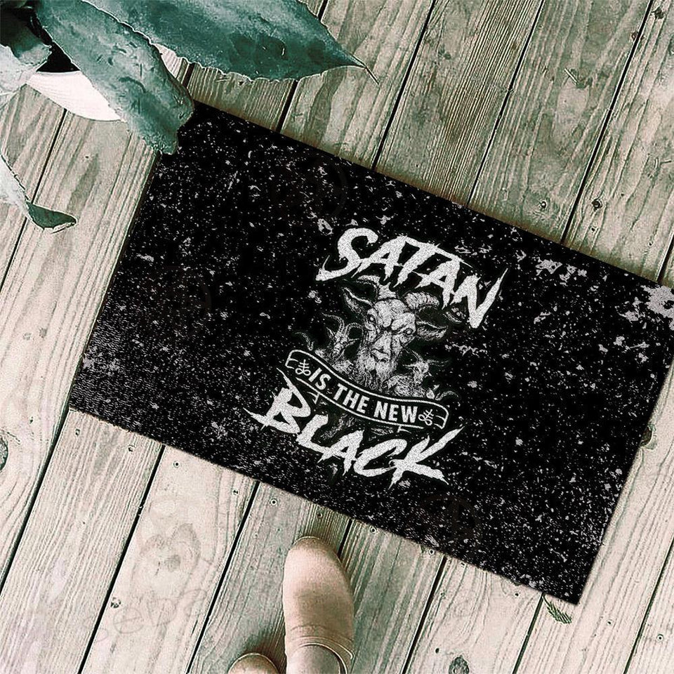 Satan Is The New Black SED-0001 Door Mat