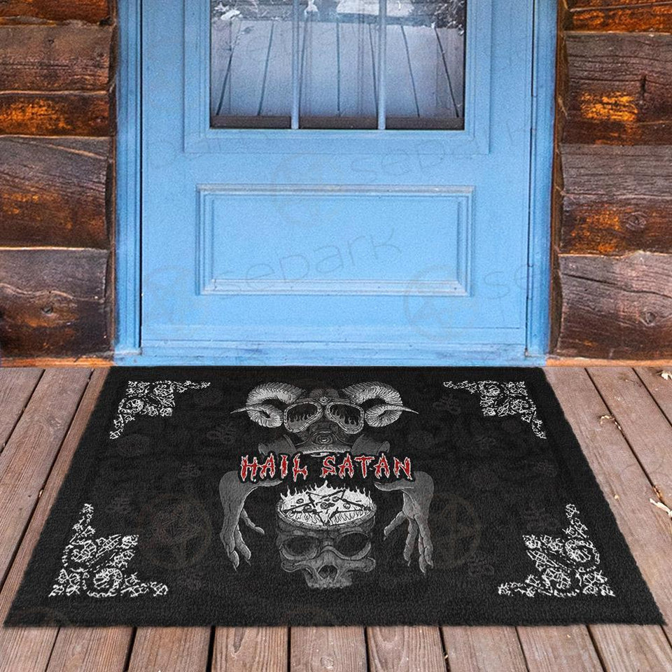 Hail Satan SED-0318 Door Mat