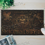 Satanic Symbol Goat Head Brown SED-0946 Door Mat