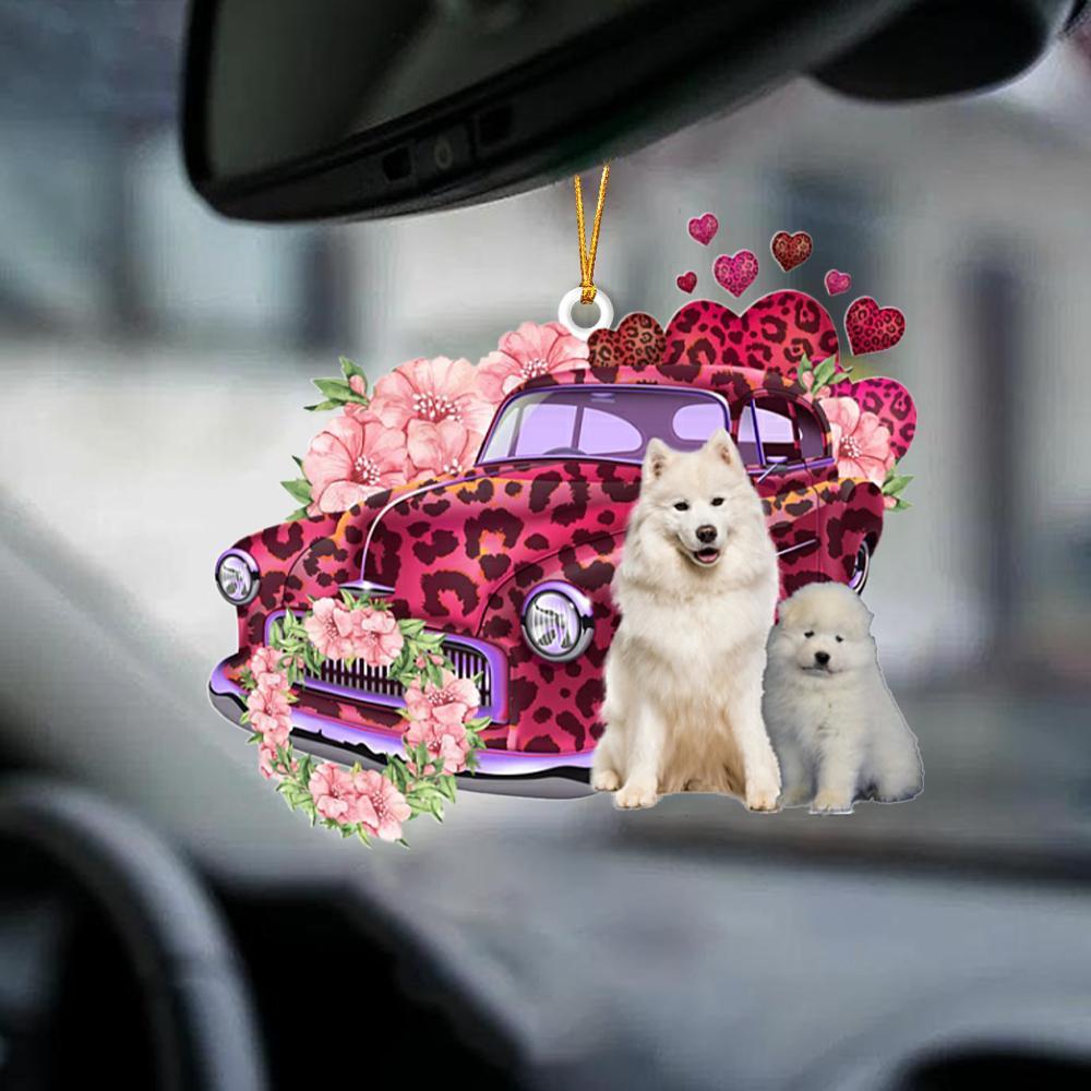 Samoyed-Make My Life-Two Sided Ornament