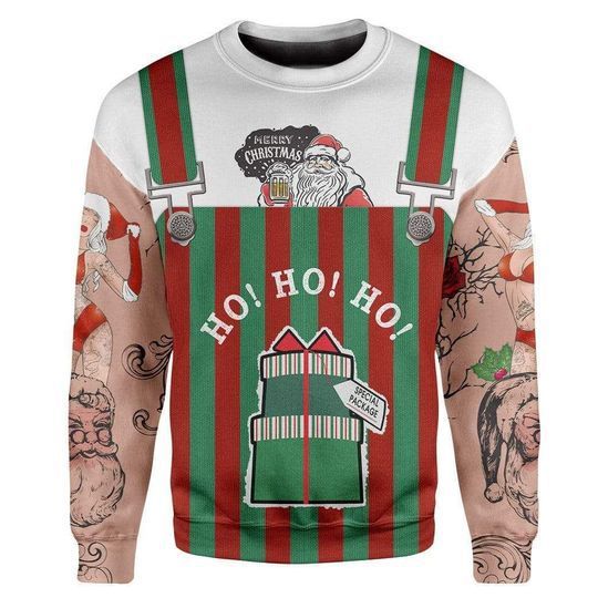 Santa Ho Ho Ho Ugly Christmas Sweater