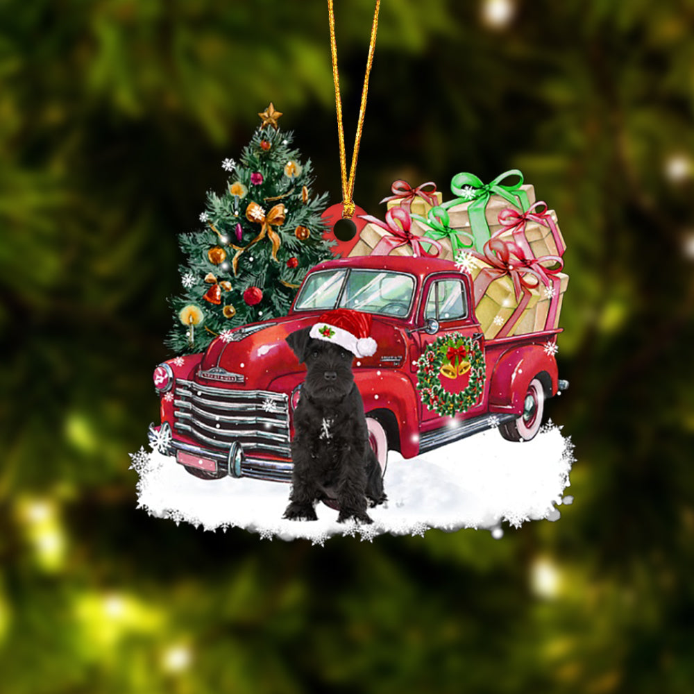 Godmerch- Ornament- Schnauzer Christmas Hanging Ornament Dog Ornament, Car Ornament, Christmas Ornament