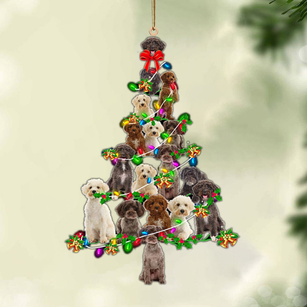 Godmerch- Ornament- Schnoodle-Christmas Tree Lights-Two Sided Ornament, Happy Christmas Ornament, Car Ornament