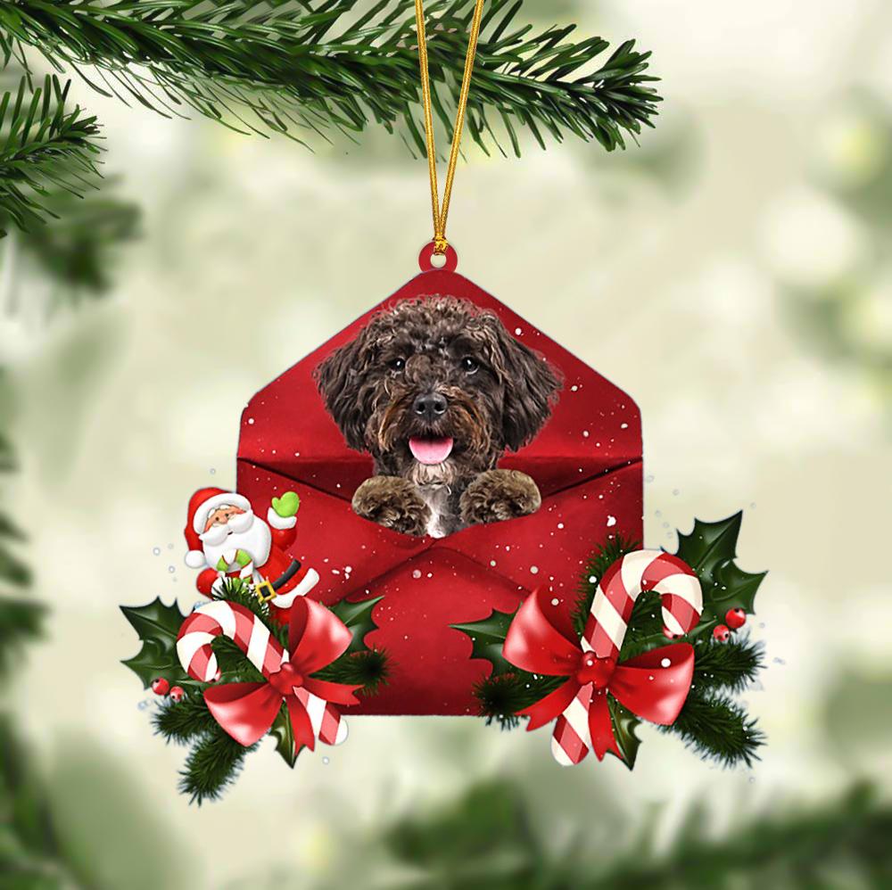 Schnoodle Christmas Letter Ornament Dog Christmas Decoration