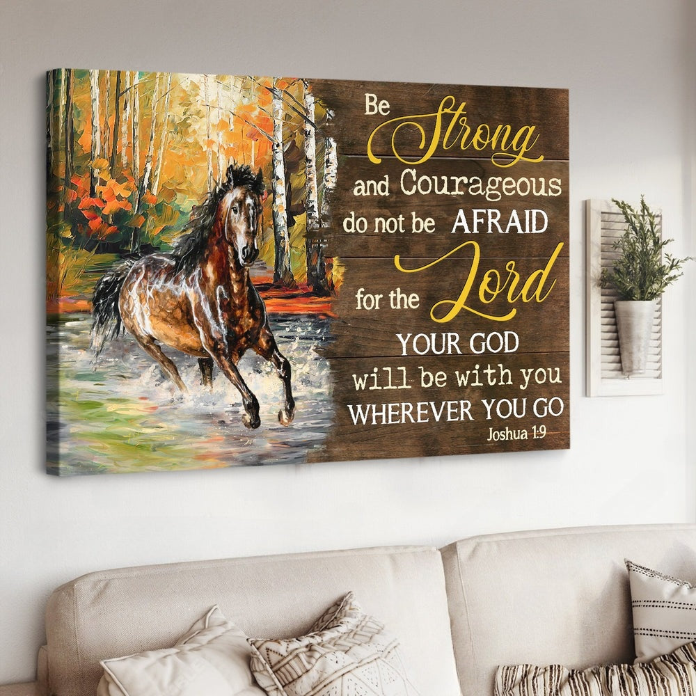 Horse your God will be with you wherever you go - Matte Canvas