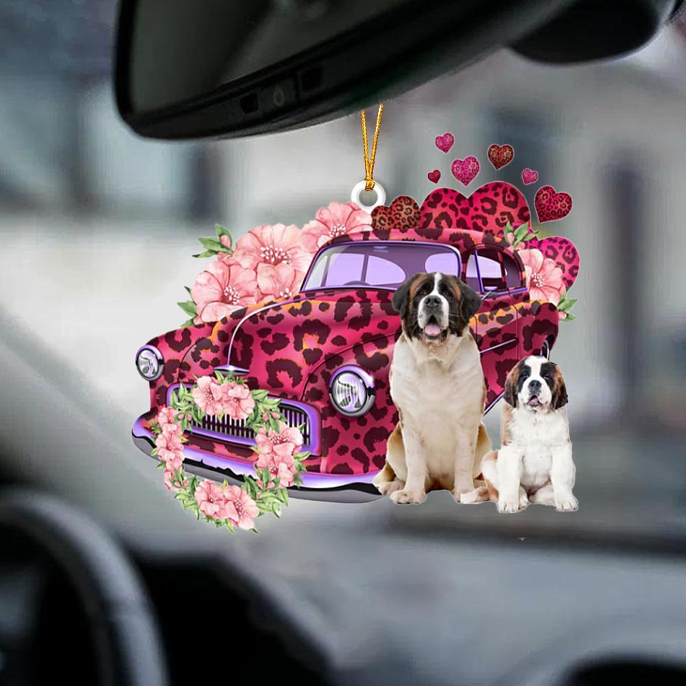St Bernard-Make My Life-Two Sided Ornament