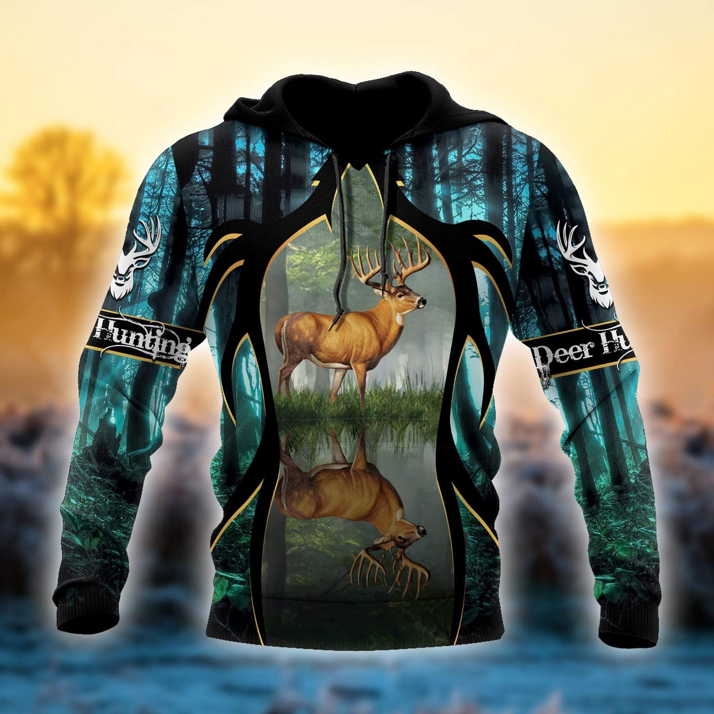 Hunting Gifts Deer Hunting Gifts Deer Hunting US Unisex Size Hoodie