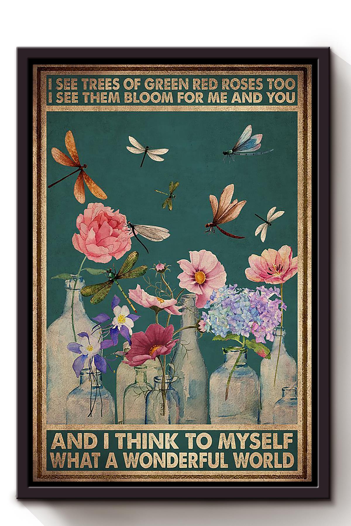 What A Wonderful World Canvas And Poster, Wall Decor Visual Art, Halloween Gift, Happy Halloween