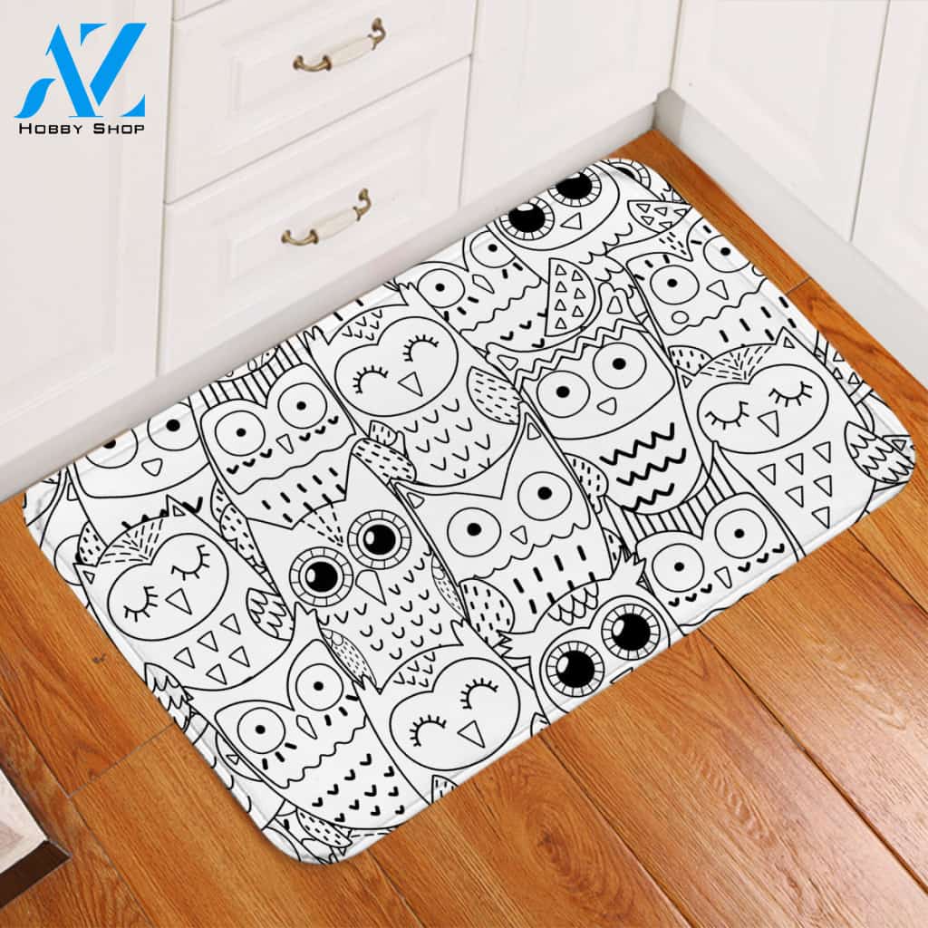 A Parliament Of Owls Door Mat