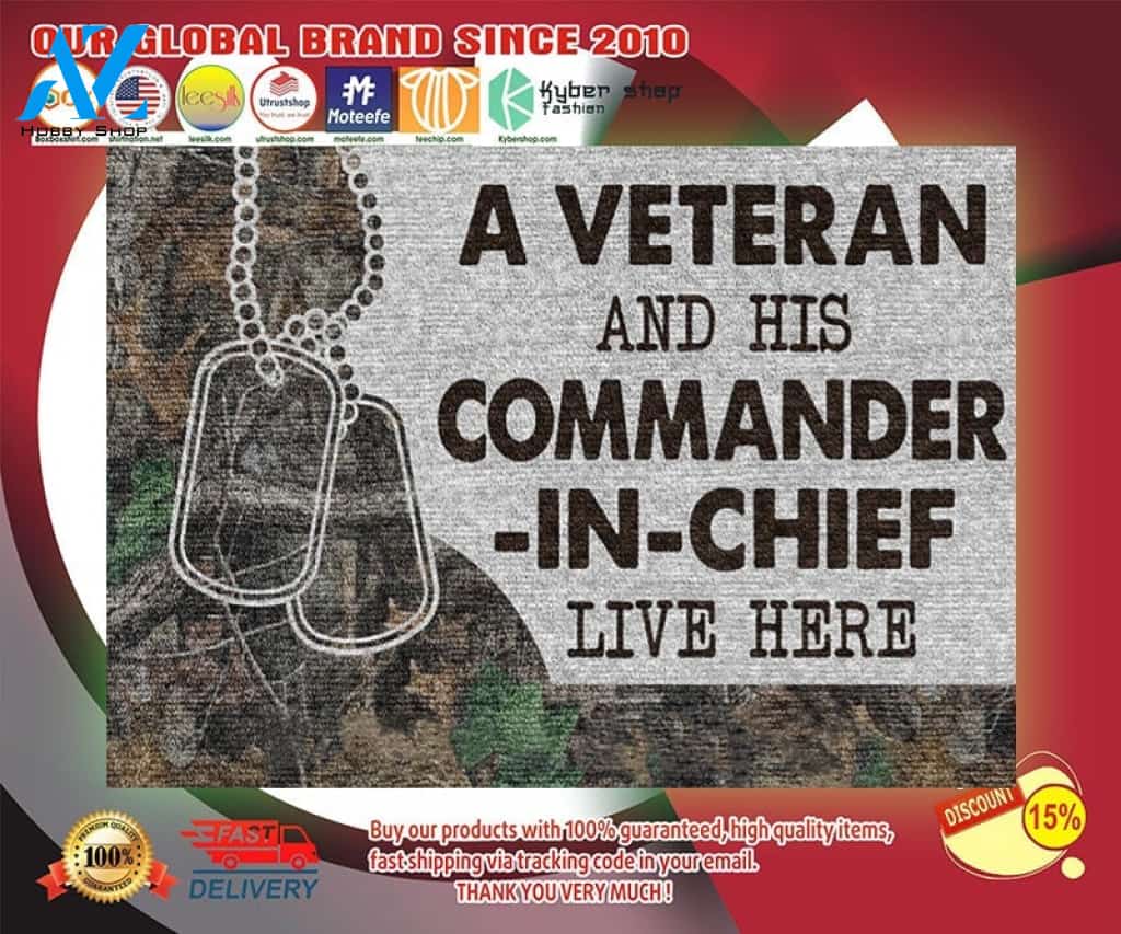 A veteran and his commander in chief live here doormat