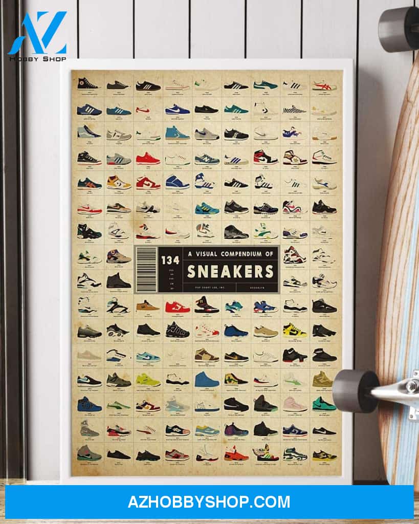 A Visual Compendium Of Sneakers Poster