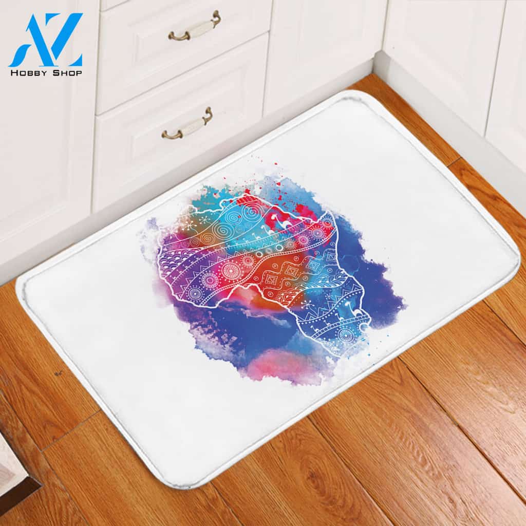 African Continent Door Mat