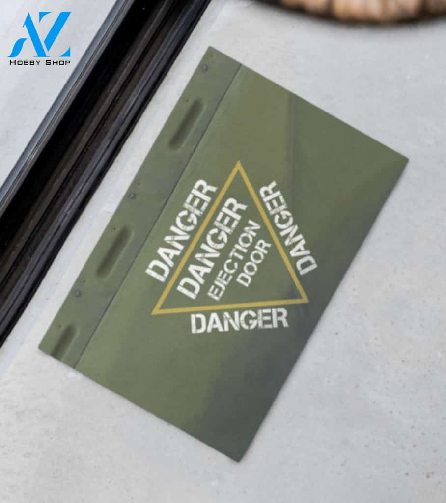 Air Force Danger Ejection Door Doormat