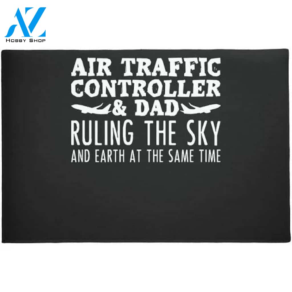 Air Traffic Controller Dad Daddy Flight Control Doormat Warm House Gift Welcome Mat Gift for Friend Family