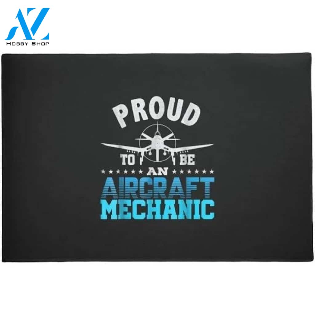 Aircraft Mechanic Aeroplane Aviation Engineer Doormat Welcome Mat House Warming Gift Home Decor Funny Doormat Gift Idea