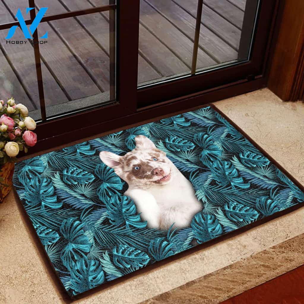 Amazing Australian Shepherd Dog Doormat | Welcome Mat | House Warming Gift
