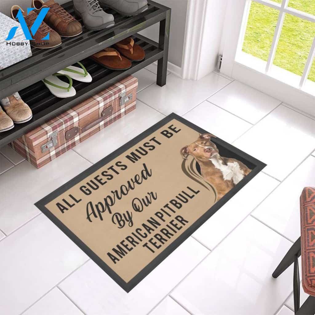 American Pitbull Terrier CL09100011MDD Doormat