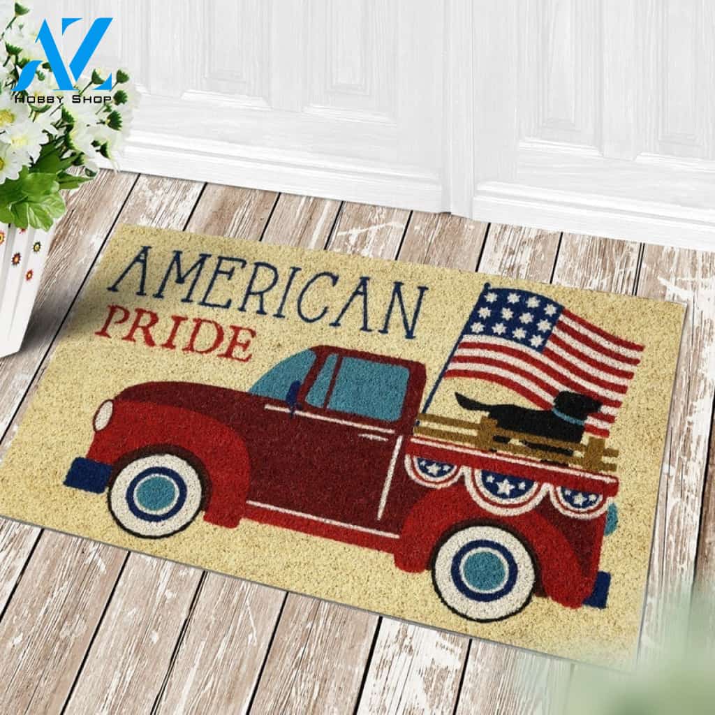 American Pride America Doormat USA Welcome Mat Housewarming Gift Welcome Mat House Warming Gift Home Decor Funny Doormat Gift Idea