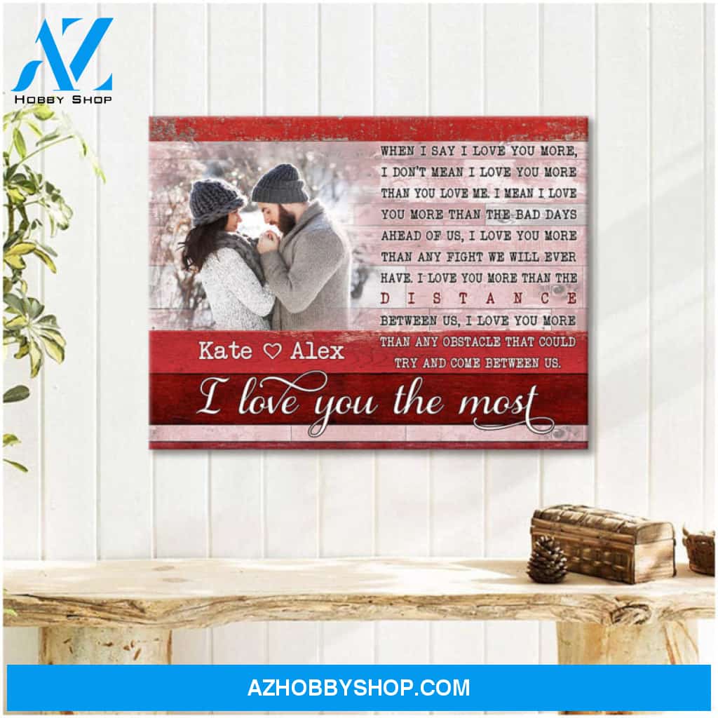 Anniversary Gifts For Wife With Your Favorite Photo And Meaning Message Custom Canvas Print