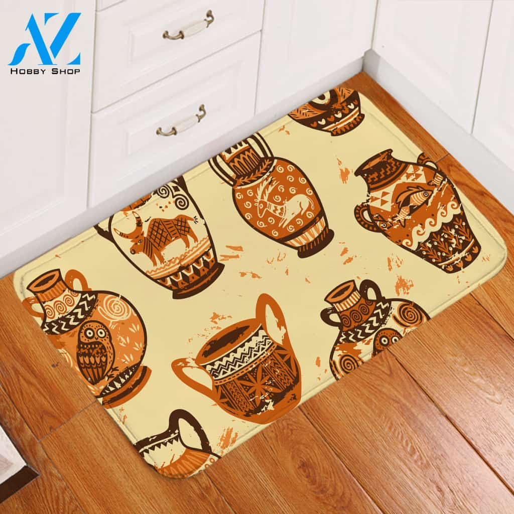 Antique Vases Door Mat