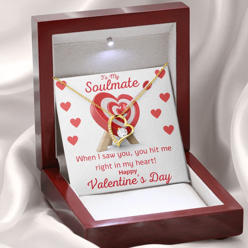 A Forever Love Necklace To Happy Valentine's Day For Your Soulmate