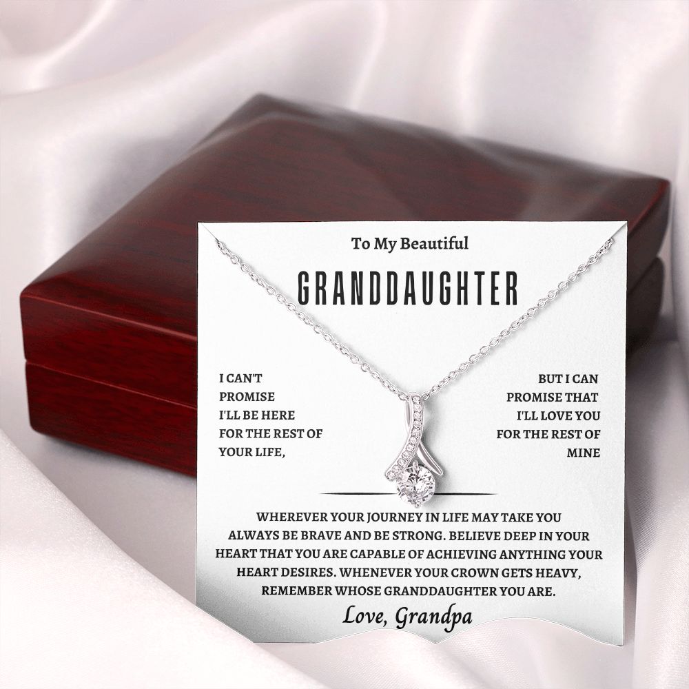 GrandDaughter From Grandpa Alluring Beauty Necklace