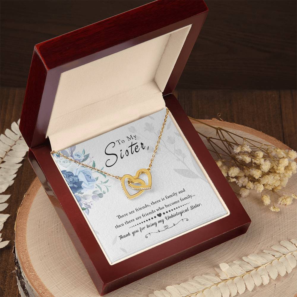 Unbiological Sister Soul Sister Interlocking Hearts Necklace