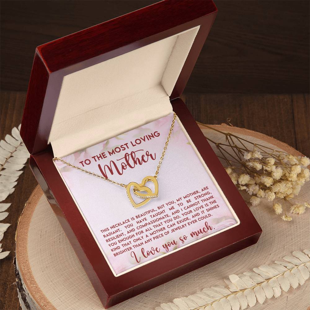 Loving Mother Interlocking Hearts Necklace