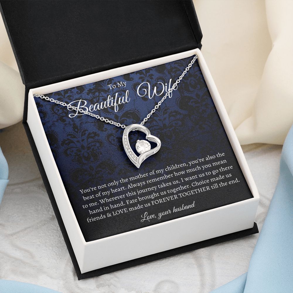 To My Beautiful Wife | Forever Together | Forever Love Necklace