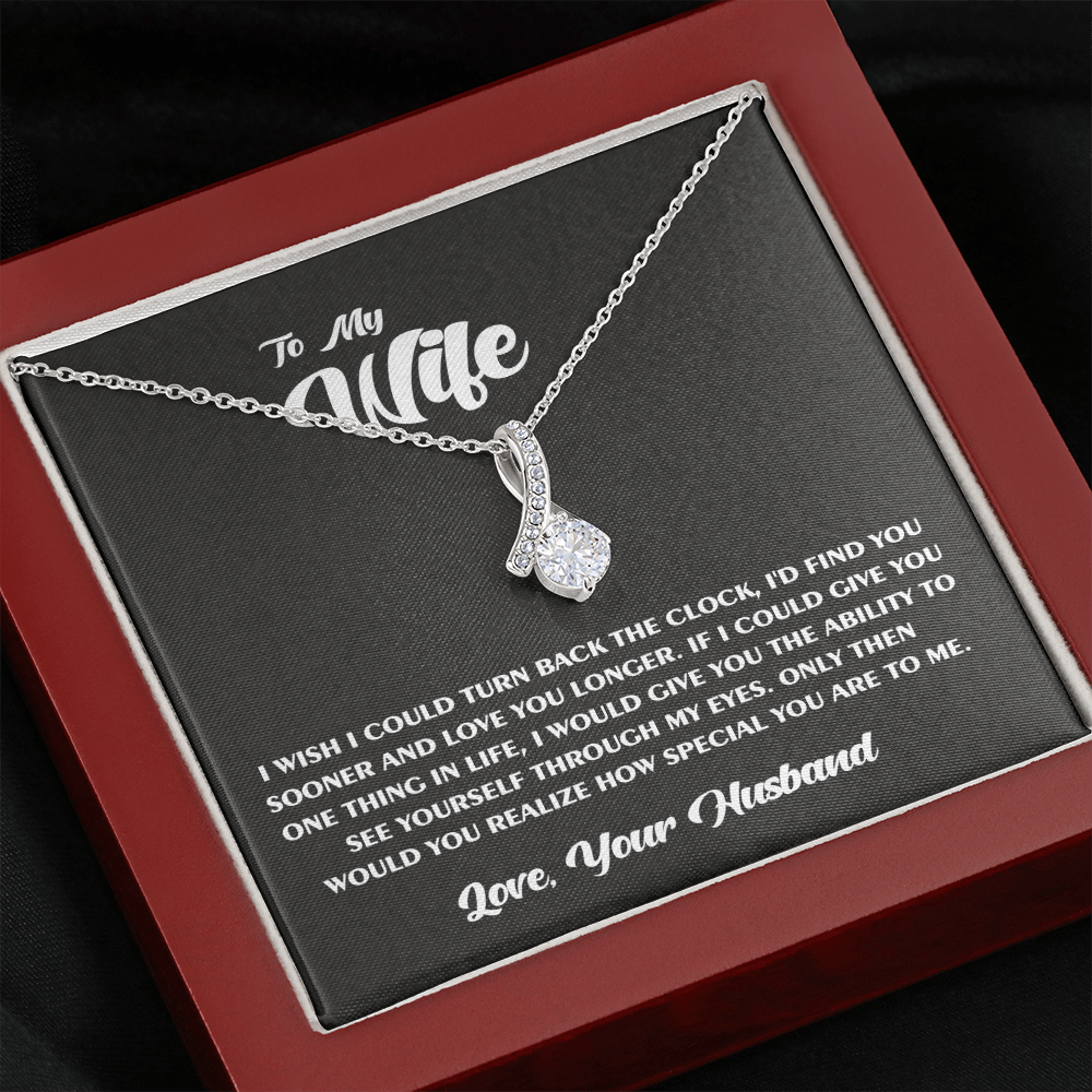 To My Wife Alluring Beauty Necklace Beautiful Necklace For Wife You Are Special To Me Anniversary Wedding Gift for Wife