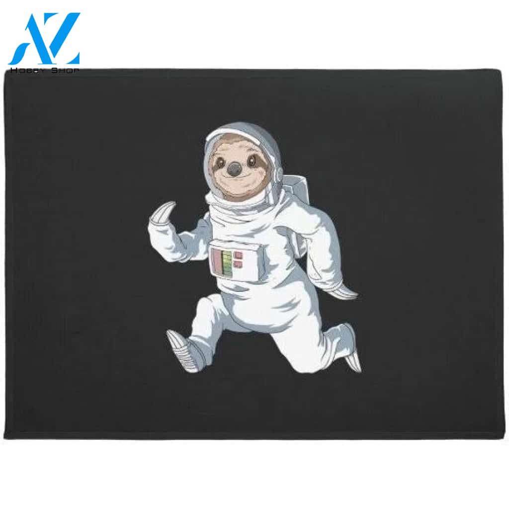 Astronaut Sloth Outer Space Sloth Doormat Welcome Mat House Warming Gift Home Decor Funny Doormat Gift Idea