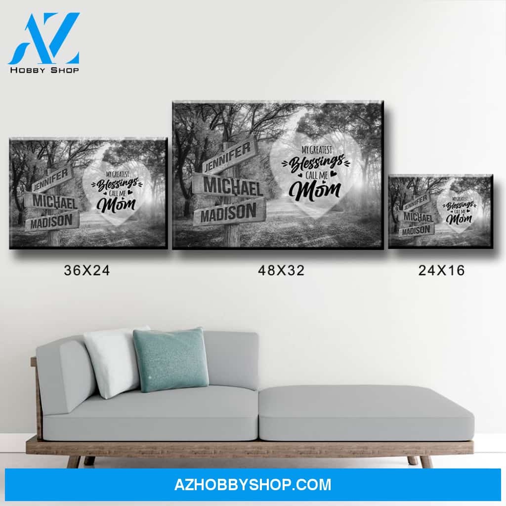 Autumn Road 2 - Call Me Mom Multi-Names Premium Canvas