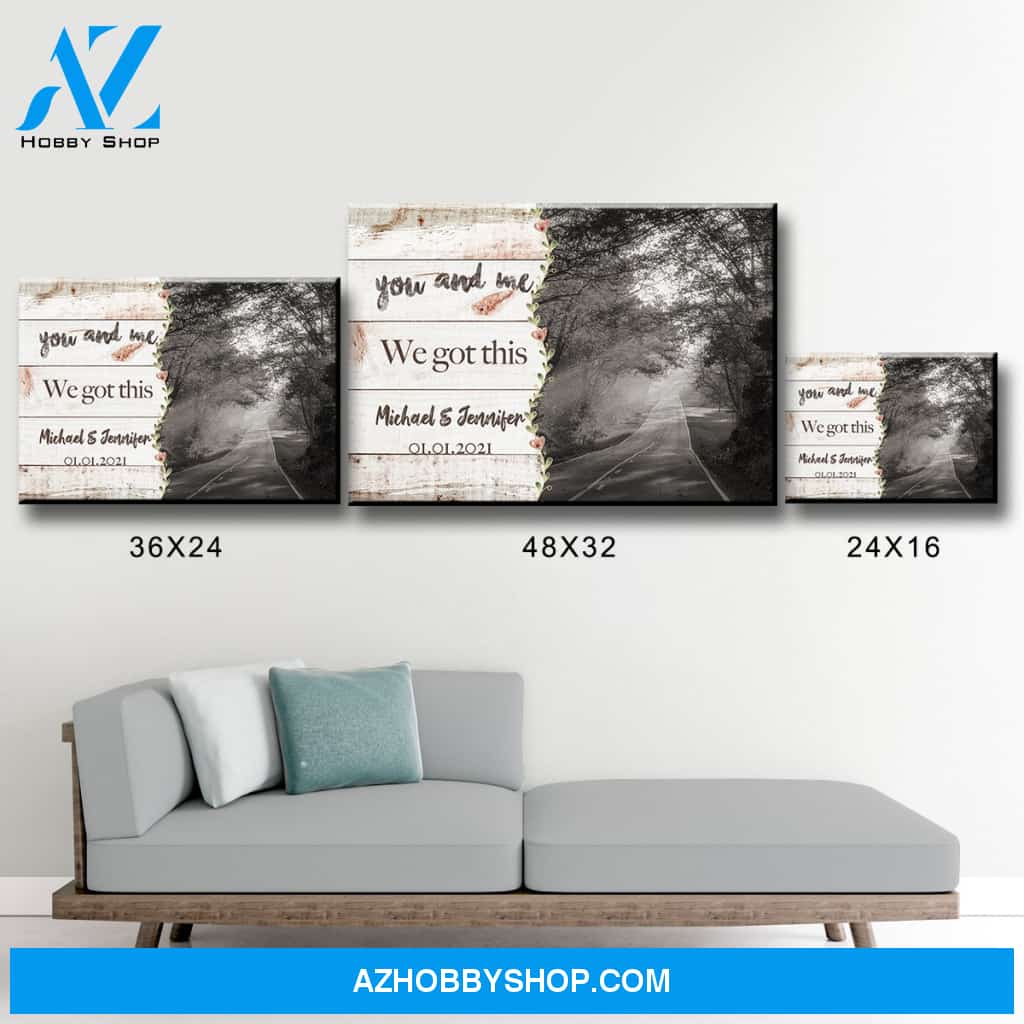 Autumn Road Love You Premium Canvas 3
