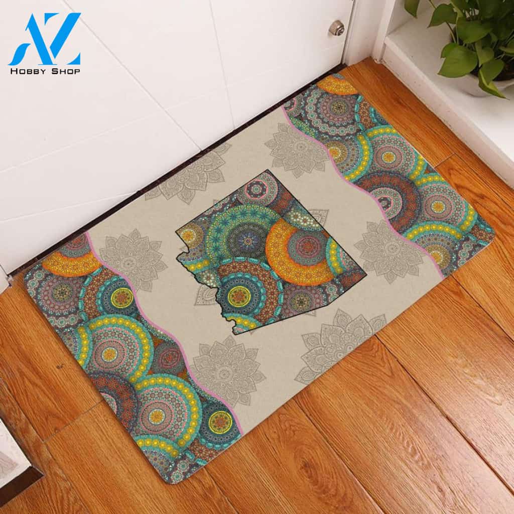 Awesome Arizona Mandala Doormat